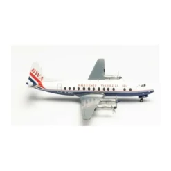 Airplane Model*Herpa HE571463 1:200 British World Vickers Viscount 800 - Miniature Marvels: Airplane Models & Painted Dice