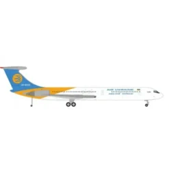 Airplane Model*Herpa Wings 572699 1:200 Air Ukraine Ilyushin IL-62M - Miniature Marvels: Airplane Models & Painted Dice