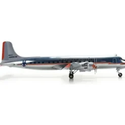 Airplane Model*Herpa Wings 553612 1:200 American Airlines Douglas DC-6B N90771 - Miniature Marvels: Airplane Models & Painted Dice