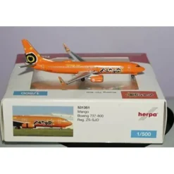 Shop All*Herpa Wings 531351 1:500 Mango Boeing 737-800 - Miniature Marvels: Airplane Models & Painted Dice