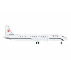 Airplane Model*Herpa Wings 571807 1:200 Rossiya Russian State Transport Company Ilyushin IL-18 - Miniature Marvels: Airplane Models & Painted Dice