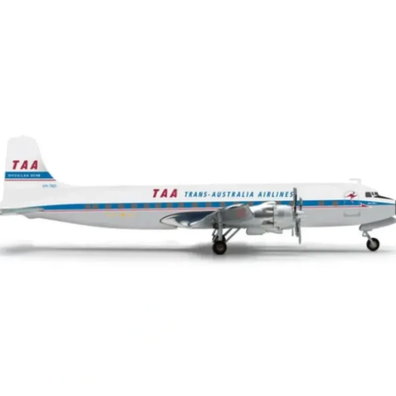 Airplane Model*Herpa Wings 556354 1:200 Trans Australia DC-6 - Miniature Marvels: Airplane Models & Painted Dice