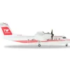 Airplane Model*Herpa Wings 559041 1:200 Trans World Express DHC-7 N173RA - Miniature Marvels: Airplane Models & Painted Dice