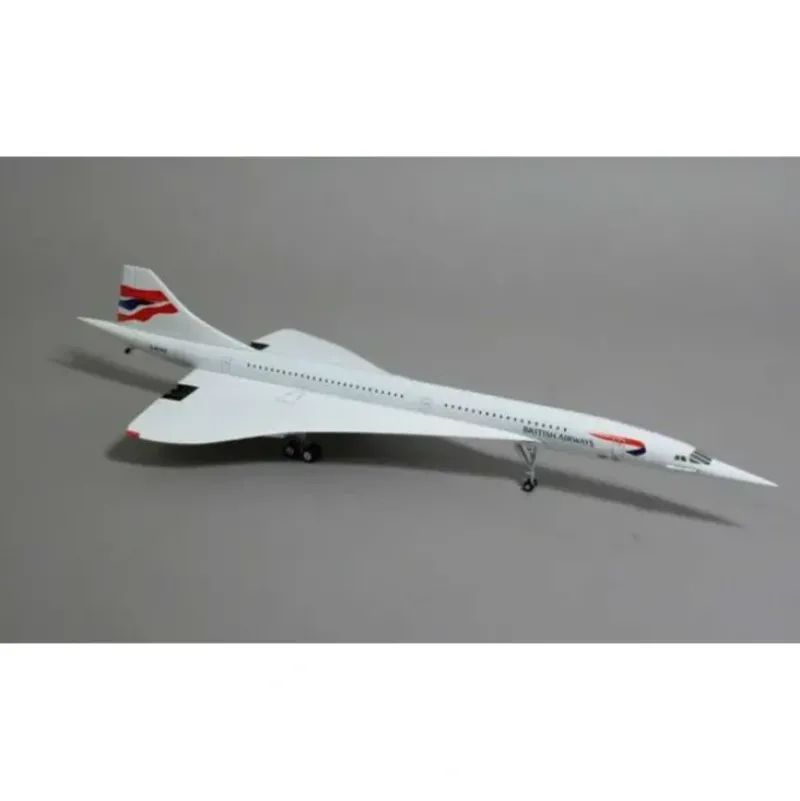 Airplane Model*HG8843AA HOGAN BRITISH AIRWAYS CONCORDE TAIL #G-BOAA - Miniature Marvels: Airplane Models & Painted Dice