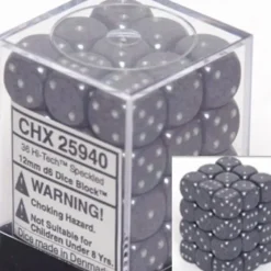 Dice<Hi-Tech: Speckled 36d6 12mm Dice Block CHX 25940 - Miniature Marvels: Airplane Models & Painted Dice