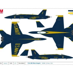 Airplane Model*Hobby Master 1:72 F/A-18E Super Hornet Blue Angels HA5121 - Miniature Marvels: Airplane Models & Painted Dice