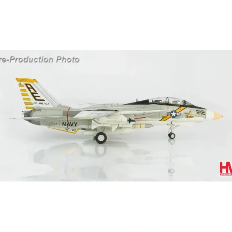 Airplane Model*Hobby Master HA5221 1:72 F-14A Tomcat AE/212. VF-142, USS America, 1976 - Miniature Marvels: Airplane Models & Painted Dice