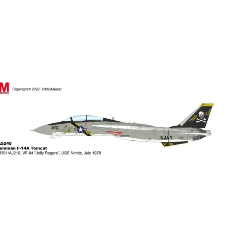Airplane Model*Hobby Master HA5240 1:72 F-14A Tomcat "Jolly Rogers" - Miniature Marvels: Airplane Models & Painted Dice