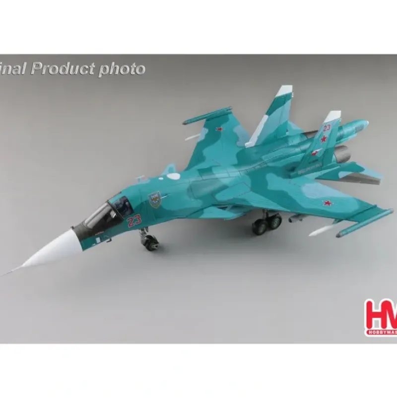 Airplane Model*Hobby Master HA6309 1:72 Su-34 Fullback Fighter Bomber Red 23, Russian Air Force, Ukraine, March 2023 - Miniature Marvels: Airplane Models & Painted Dice
