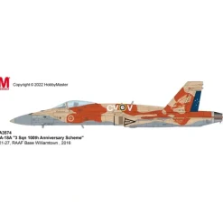 Airplane Model*Hobby Master HA3574 F/A-18A "RAAF 3 Sqn 100th Anniversary Scheme" - Miniature Marvels: Airplane Models & Painted Dice