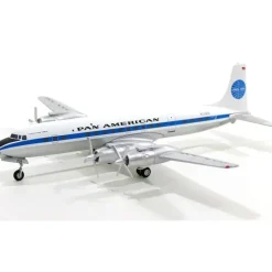 Airplane Model*Hobby Master HL7009 1:200 DC-7C Pan American World Airways, Clipper Flora Temple N739PA - Miniature Marvels: Airplane Models & Painted Dice