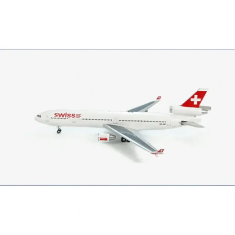 Airplane Model*Hobby Master HL1202 1:200 McDonnell Douglas MD-11-5 Swiss International Airlines "HB-IWE" - Miniature Marvels: Airplane Models & Painted Dice