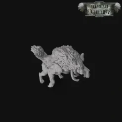 Miniature<Horned Wolf Bundle - Miniature Marvels: Airplane Models & Painted Dice