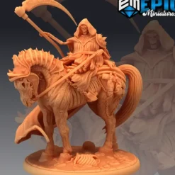 Miniature<Horseman Of Death - Miniature Marvels: Airplane Models & Painted Dice