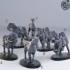 Miniature<Horses - Miniature Marvels: Airplane Models & Painted Dice