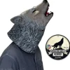Egpull<HOWLING WOLF MASK - High Quality Latex Party Halloween Costume - Archie McPhee - Miniature Marvels: Airplane Models & Painted Dice