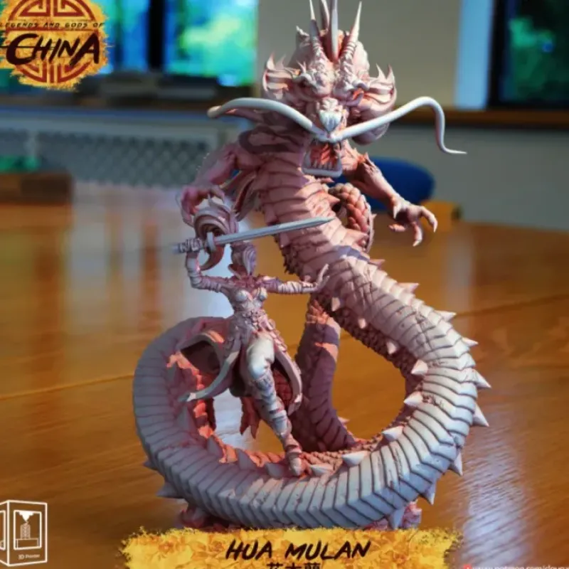 Miniature<Hua Mulan - Miniature Marvels: Airplane Models & Painted Dice