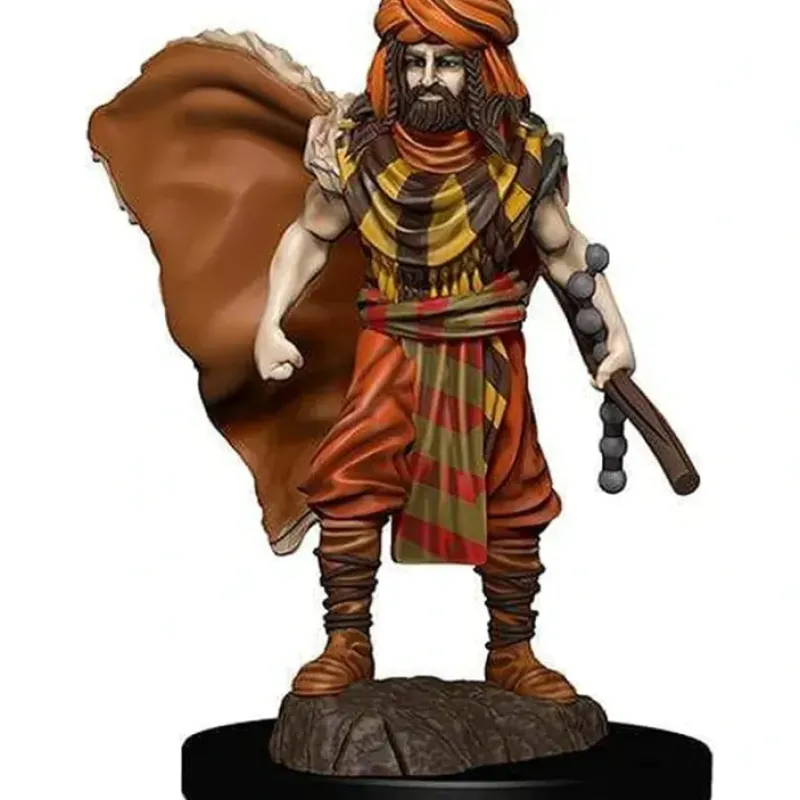 Miniature<Human Druid Male: Premium Figures - D&D Icons of the Realms WZK 93031 - Miniature Marvels: Airplane Models & Painted Dice