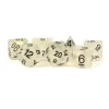 Dice<Icy Opal 16mm Resin Poly Dice Set: Clear MET 604 - Miniature Marvels: Airplane Models & Painted Dice