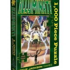Board Game<Illuminati: 1000 Piece Puzzle SJG 5961 - Miniature Marvels: Airplane Models & Painted Dice
