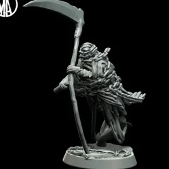 Miniature<Imprisoned Soul Scythe - Miniature Marvels: Airplane Models & Painted Dice