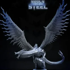 Miniature<Inconel Dragon - Miniature Marvels: Airplane Models & Painted Dice