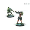 Miniature<Infinity: Raicho Pilot & Scindron Ancillary Remote Unit (Combined Army TAG Pilots Set) CVB 280681-0629 - Miniature Marvels: Airplane Models & Painted Dice