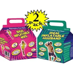 Egpull<Inflatable Husband & Wife (Boyfriend & Girlfriend) Party Blow Up Bundle - 2 Pack - Miniature Marvels: Airplane Models & Painted Dice