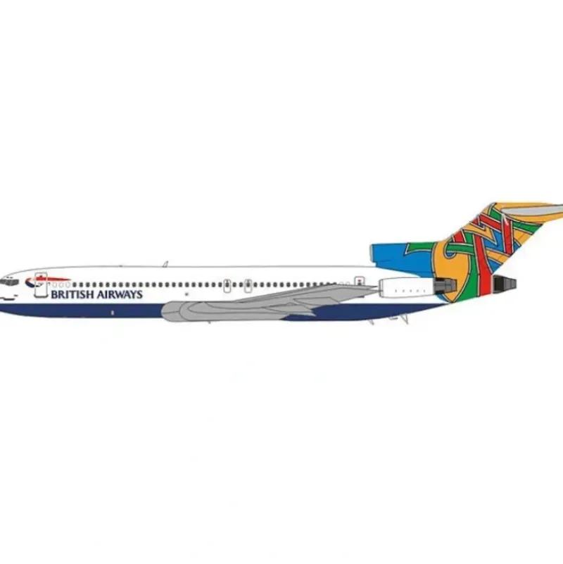 Airplane Model*InFlight IF722045 1:200 British Airways Boeing 727-200 ZS-NZV - Miniature Marvels: Airplane Models & Painted Dice