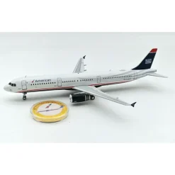 Airplane Model*Inflight IF321AA578 1:200 American Airlines Airbus A321-231 N578US Plus Collector Coin - Miniature Marvels: Airplane Models & Painted Dice