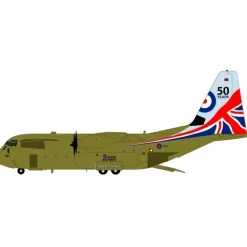 Airplane Model**Inflight IF130CLEVE883 1:200 RAF C-130J "50 Years" - Miniature Marvels: Airplane Models & Painted Dice