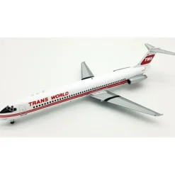 Airplane Model**Inflight IFDC950917 1:200 TWA Douglas DC-9-51 N416EA - Miniature Marvels: Airplane Models & Painted Dice