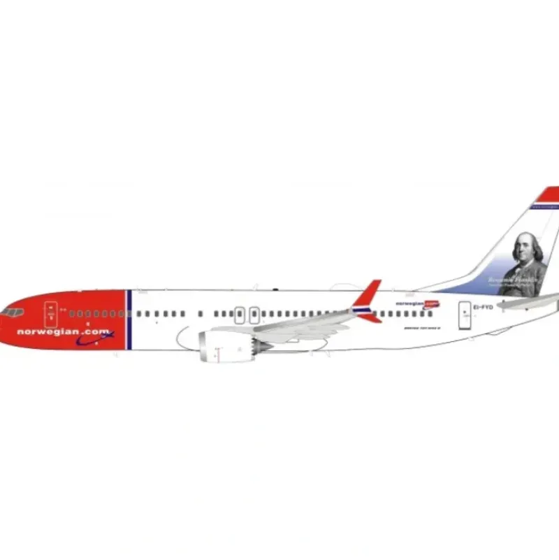 Airplane Model*InFlight IF738MAXSK02 1:200 Norwegian.com Boeing 737 Max 8 EI-FYD - Miniature Marvels: Airplane Models & Painted Dice