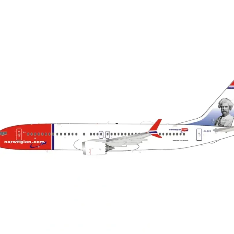 Airplane Model*InFlight IF73MDY1220 1:200 Norwegian.com Boeing 737 Max 8 LN-BKB - Miniature Marvels: Airplane Models & Painted Dice