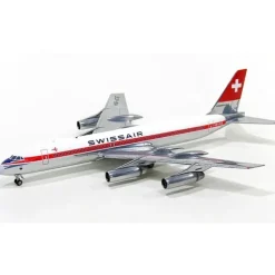 Airplane Model**Inflight IF9900614P 1:200 Swissair Convair CV-990 HB-ICE - Miniature Marvels: Airplane Models & Painted Dice