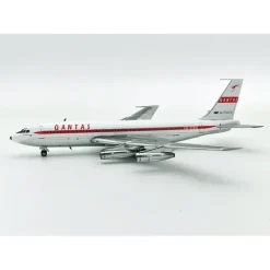 Airplane Model*InFlight200 IF701QF120P Qantas Boeing 707-100 VH-EBH Polished - Miniature Marvels: Airplane Models & Painted Dice