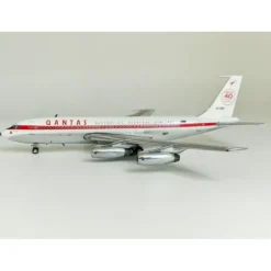 Airplane Model*InFlight200 IF701QF0221P Qantas Boeing 707-100 VH-EBG Polished - Miniature Marvels: Airplane Models & Painted Dice