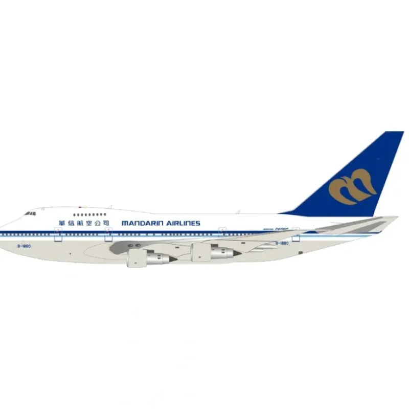 Airplane Model*InFlight IF747SPMDA001 1:200 Mandarin Airlines Boeing 747SP B-1880 - Miniature Marvels: Airplane Models & Painted Dice