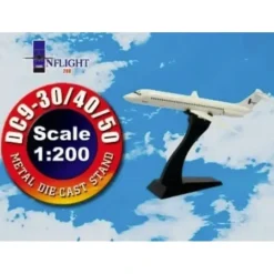 Airplane Model*InFlight200 IFSTDDC9 DC9-30/40/50 Stand - Miniature Marvels: Airplane Models & Painted Dice