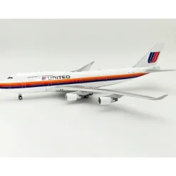 Airplane Model*Inflight IF744UA0623 1:200 United Airlines Boeing 747-422 - Miniature Marvels: Airplane Models & Painted Dice