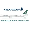 Airplane Model**InFlight/El Aviador EAXMXB 1:200 Mexicana Boeing 767-383/ER - Miniature Marvels: Airplane Models & Painted Dice