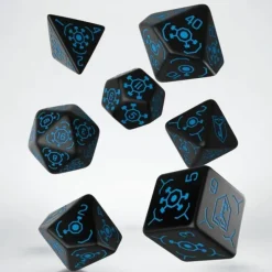 Dice<Ingress Resistance Dice Set (7) QWS SIRE67 - Miniature Marvels: Airplane Models & Painted Dice
