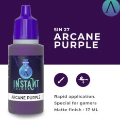 Paint<Instant Colors: Arcane Purple S75 SIN-27 - Miniature Marvels: Airplane Models & Painted Dice