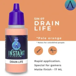 Paint<Instant Colors: Drain Life S75 SIN-07 - Miniature Marvels: Airplane Models & Painted Dice