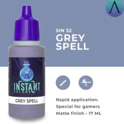 Paint<Instant Colors: Grey Spell S75 SIN-32 - Miniature Marvels: Airplane Models & Painted Dice