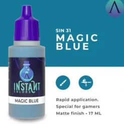 Paint<Instant Colors: Magic Blue S75 SIN-31 - Miniature Marvels: Airplane Models & Painted Dice