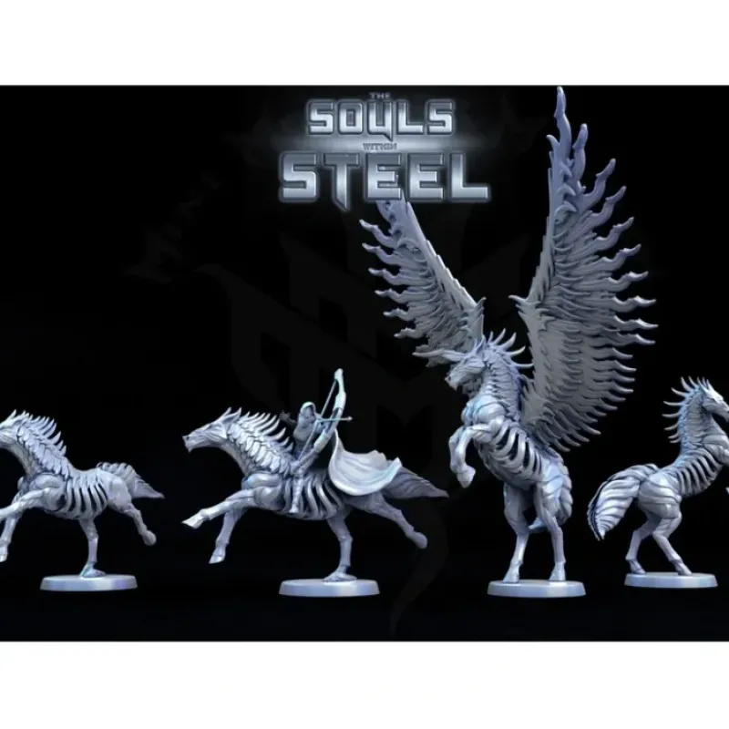 Miniature<Iron Stallion Set - Miniature Marvels: Airplane Models & Painted Dice