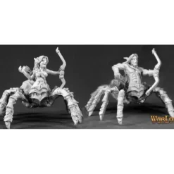Miniature<Isiri Arachnid Archers (4): Warlord RPR 06218 - Miniature Marvels: Airplane Models & Painted Dice