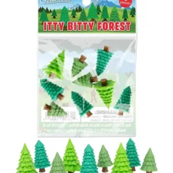 Egpull<Itty Bitty Forest (Bag of 9) Dollhouse Toy Tree Figurines - Archie McPhee - Miniature Marvels: Airplane Models & Painted Dice
