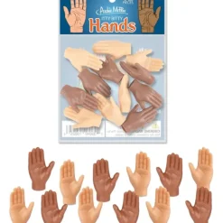 Egpull<Itty Bitty Hands (Bag of 12) - Tiny Figurines Craft Art Toys - Archie McPhee - Miniature Marvels: Airplane Models & Painted Dice